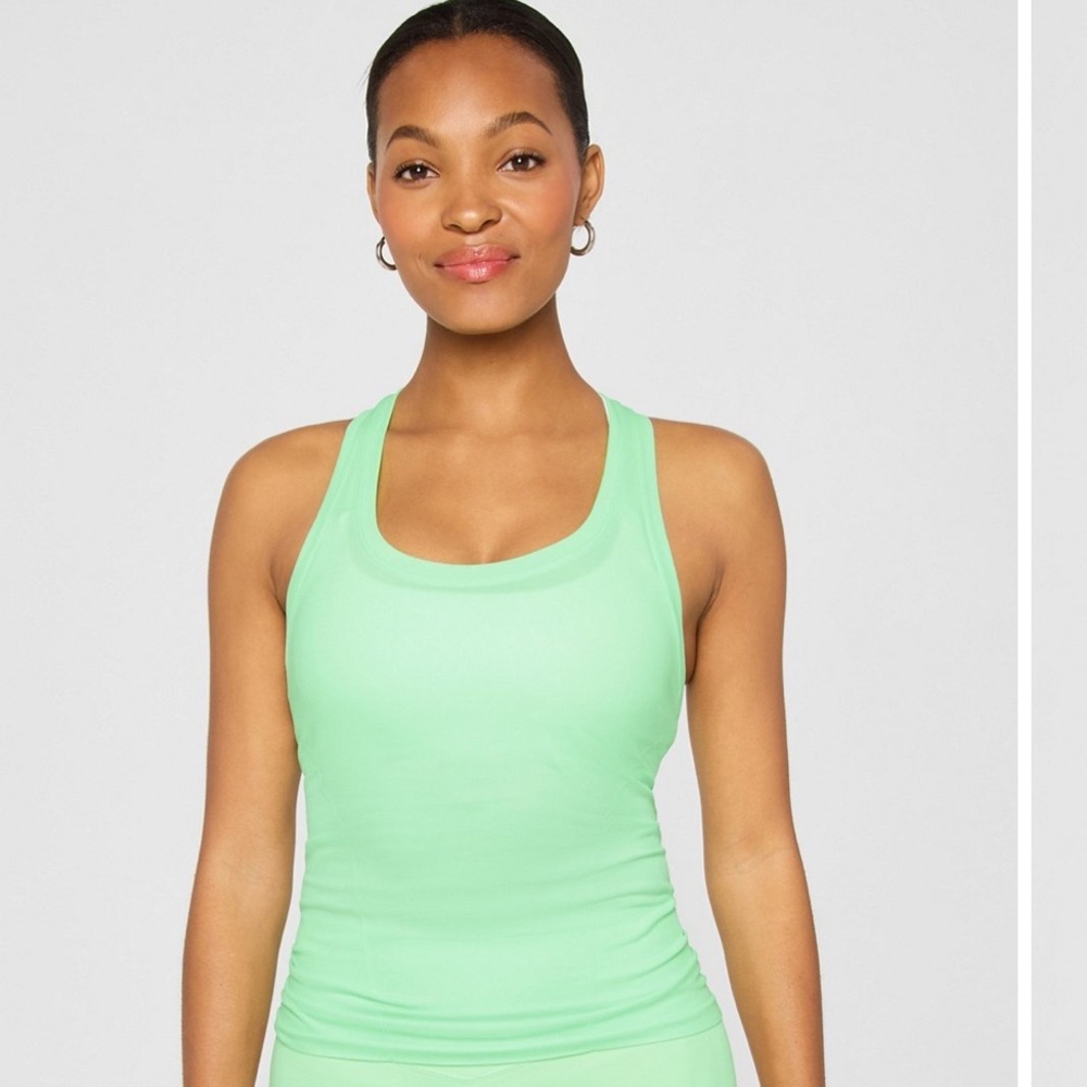 Two Fabletics Feather Tech Racerback Tank Tops - Picture 3 of 5
